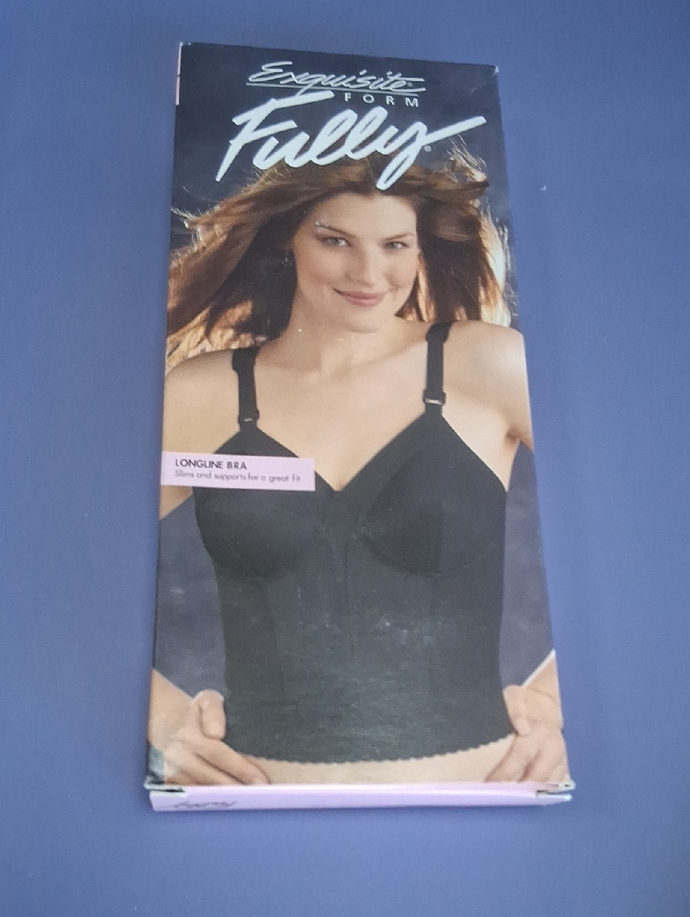 Exquisite Form Fully Longline Bra - Black.  VINTAGE 42B
